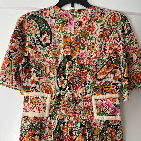BA&SH Benja Paisley Colorful Multicolor Maxi Dress Womens size XSMALL - Picture 11 of 12